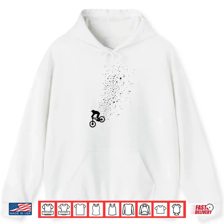 Hoodie Mountain Bike Shirt Downhill MTB Biking Biker Gift Shirt