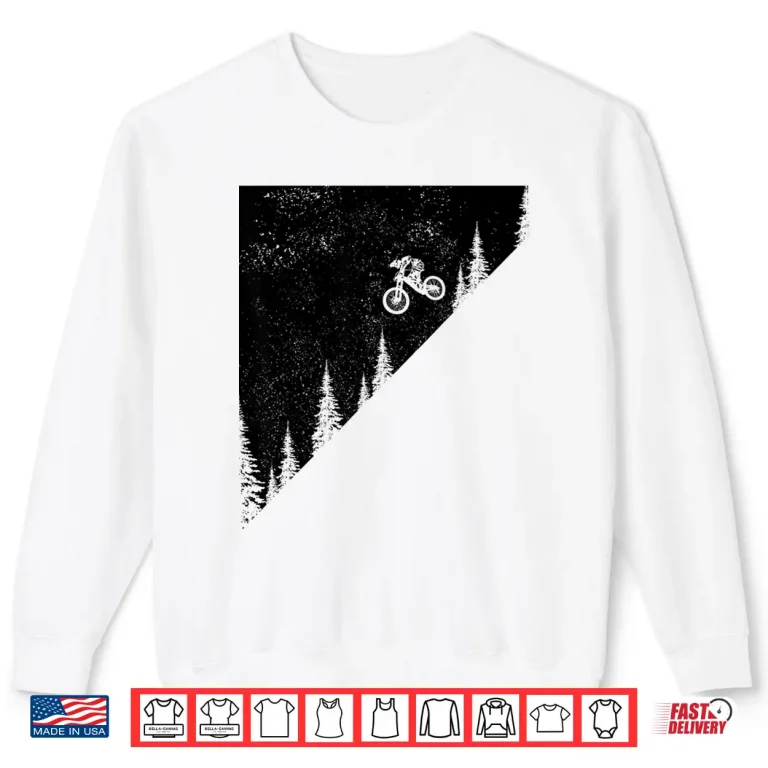 Sweatshirt Mountain Bike Downhill MTB Vintage Mountain Biker Biking Shirt