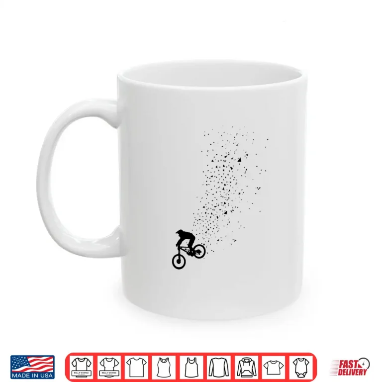 Mug Mountain Bike Shirt Downhill MTB Biking Biker Gift Shirt