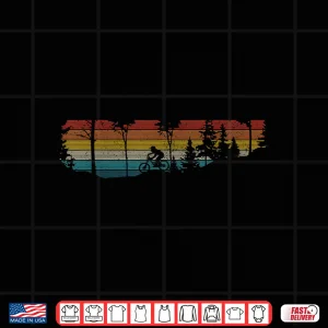 Design Mountain Bike MTB Downhill Biking Vintage Retro Biker Gift Shirt