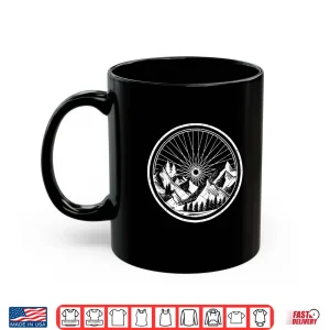 Mug Mountain Bike Wheel Bicycle MTB Rider Cyclist Trail Riding Shirt