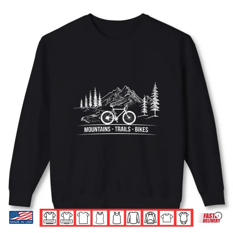Sweatshirt Mountain Trail Bikes Cyclist Bike Rider Bicycle Riding Shirt