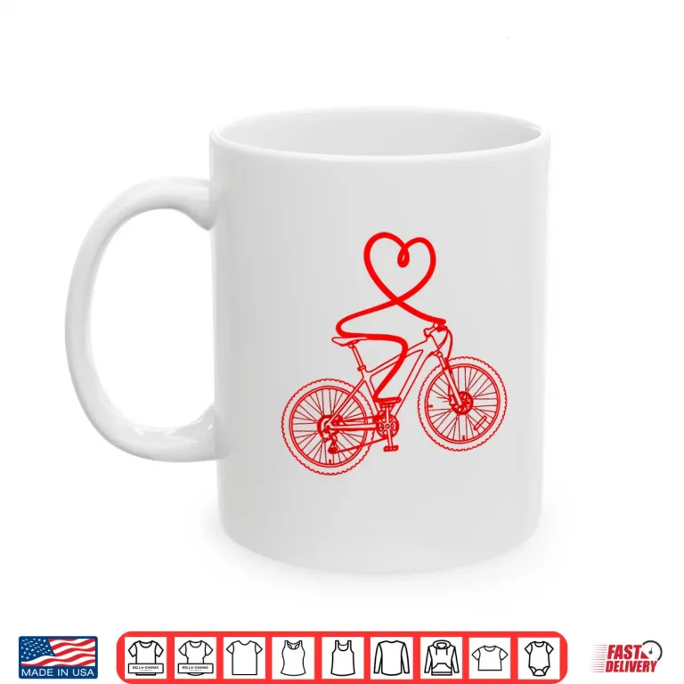 Mug Mountain Biking Valentines Day Shirt