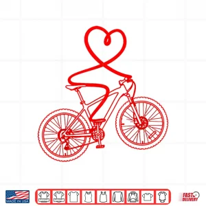 Design Mountain Biking Valentines Day Shirt