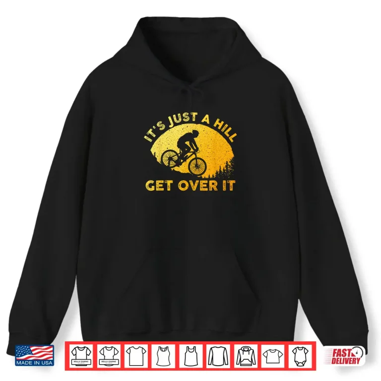 Hoodie Funny Mountain Biking Art For Men Women Trail Mountain Bike Shirt