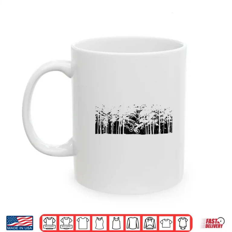 Mug Mountain Bike Forest MTB Biking Downhill Mountain Biker Shirt