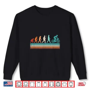 Sweatshirt Retro Cyclist Evolution Cycling Mountain Bike Biking Bicycle Shirt