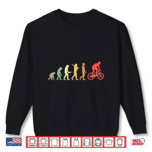 Sweatshirt Retro Mountain Biking Evolution Gift For Mountain Bikers Shirt