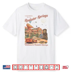Radiator Springs Lightning Mcqueen Disney Shirt