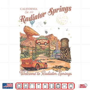 Design Radiator Springs Lightning McQueen Disney Shirt
