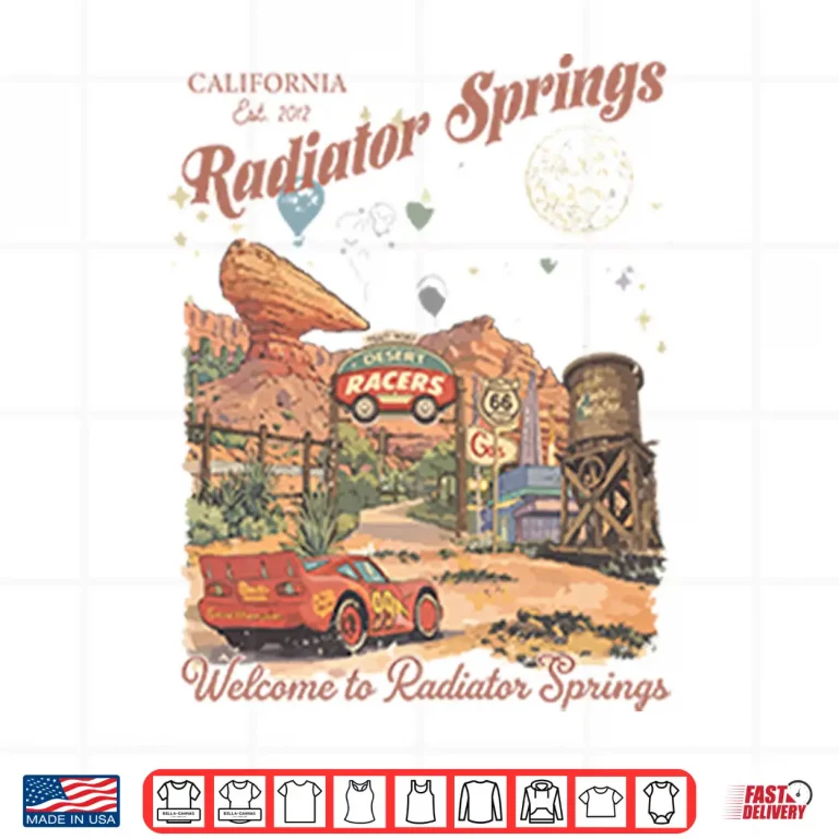 Design Radiator Springs Lightning McQueen Disney Shirt
