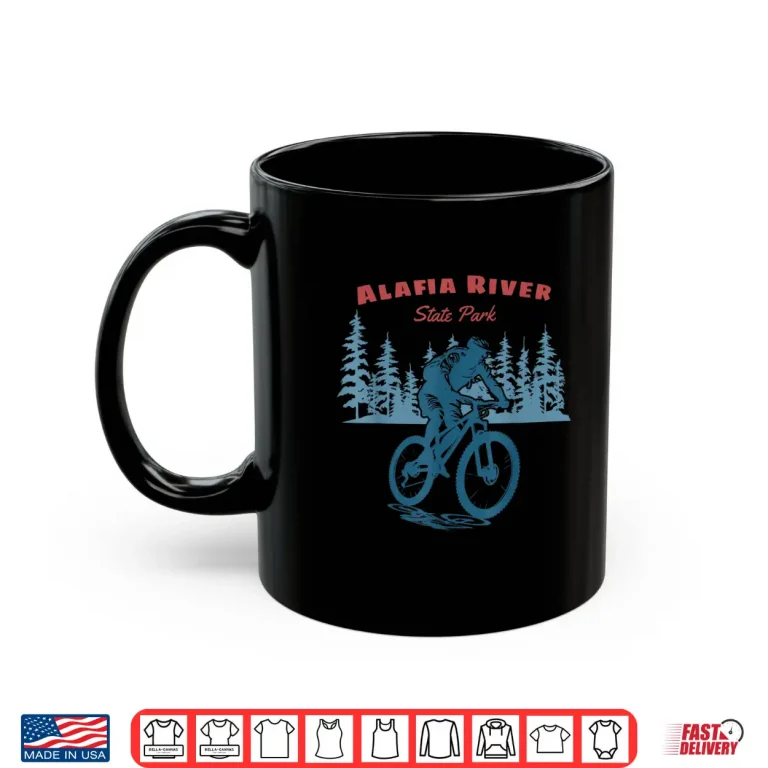 Mug Alafia River State Park Retro Vintage Mountain Biking Shirt
