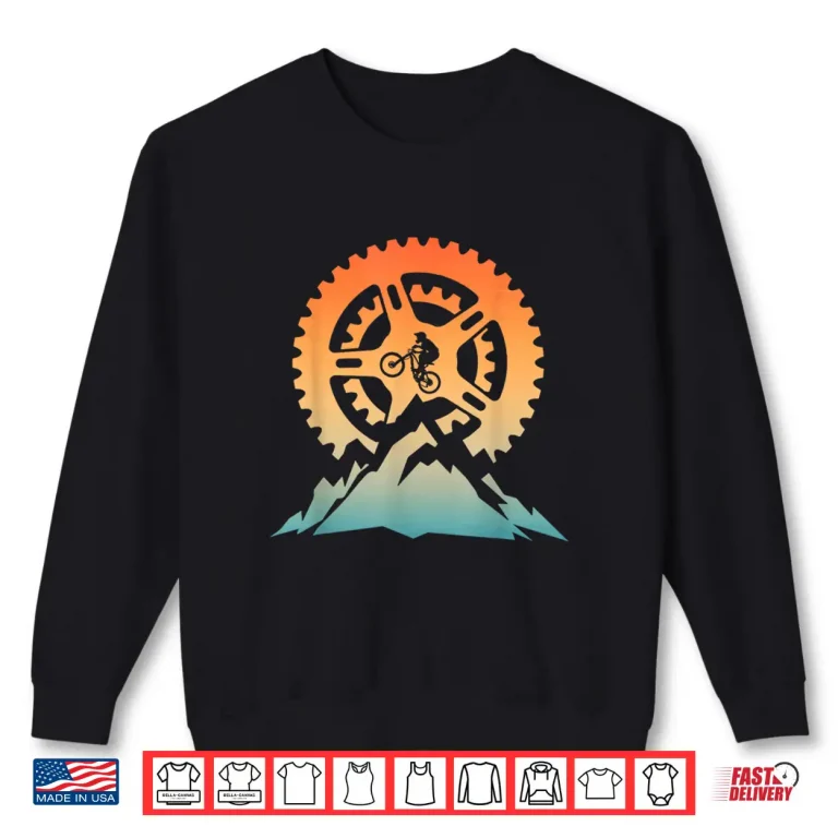 Sweatshirt Cute Mountain Bike Art For Men Women Offroad Mountain Biking Shirt