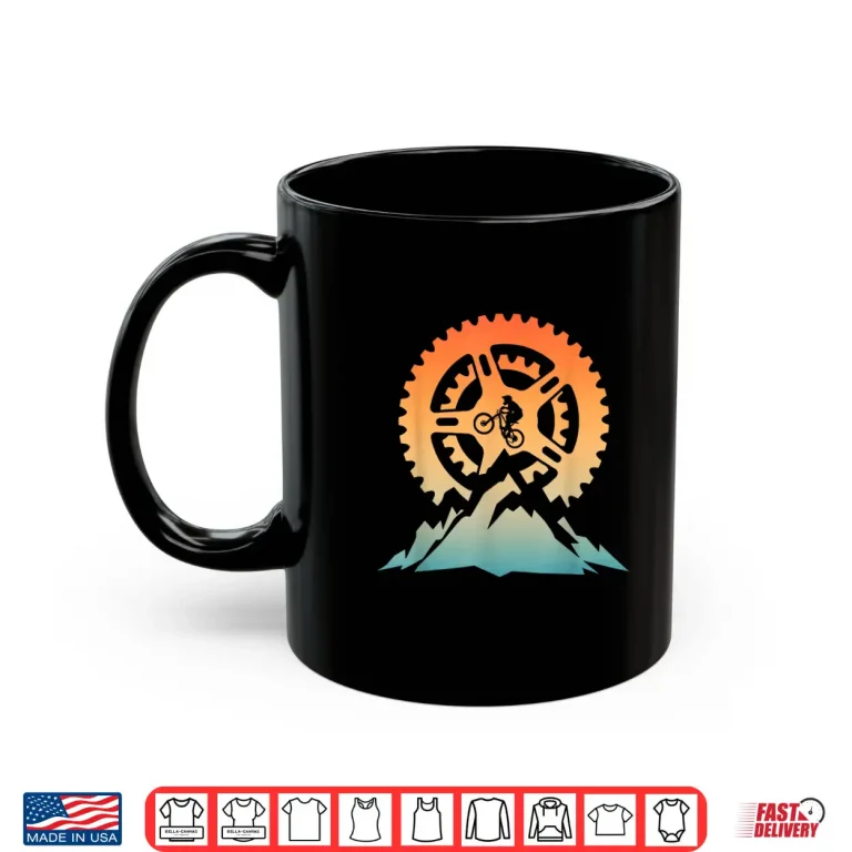 Mug Cute Mountain Bike Art For Men Women Offroad Mountain Biking Shirt