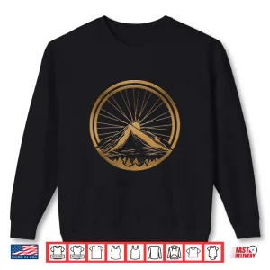 Sweatshirt Cycling Lover Bicycle Wheel Design Mountain Bike Tour Cycle Shirt