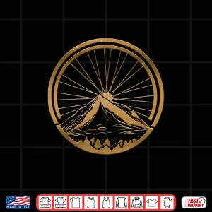 Design Cycling Lover Bicycle Wheel Design Mountain Bike Tour Cycle Shirt