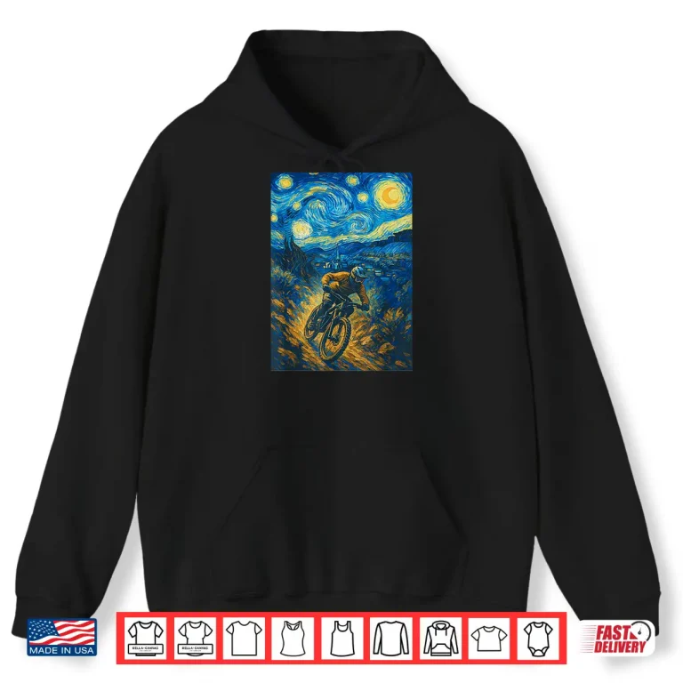 Hoodie Funny Mountain Biking Shirt Men Women MTB Biking Shirt