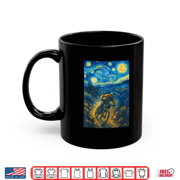 Mug Funny Mountain Biking Shirt Men Women MTB Biking Shirt