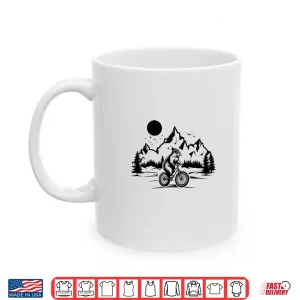 Mug Groundhog Riding Bicycle Mountain Biking Groundhog Biker Premium Tri Blend Shirt