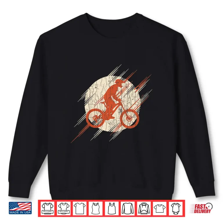 Sweatshirt Kids Mountain Bike Biking Gift Youth Boys Shirt