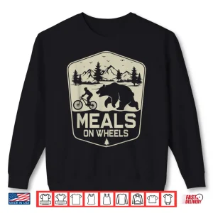 Sweatshirt Meals On Wheels Cycling Bear Mountain Biking Nature Shirt