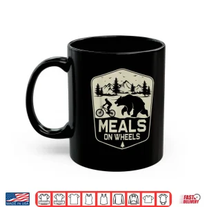 Mug Meals On Wheels Cycling Bear Mountain Biking Nature Shirt