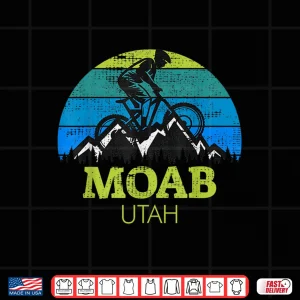 Design Moab Utah Mountain Biking MTB Vintage Souvenir Shirt