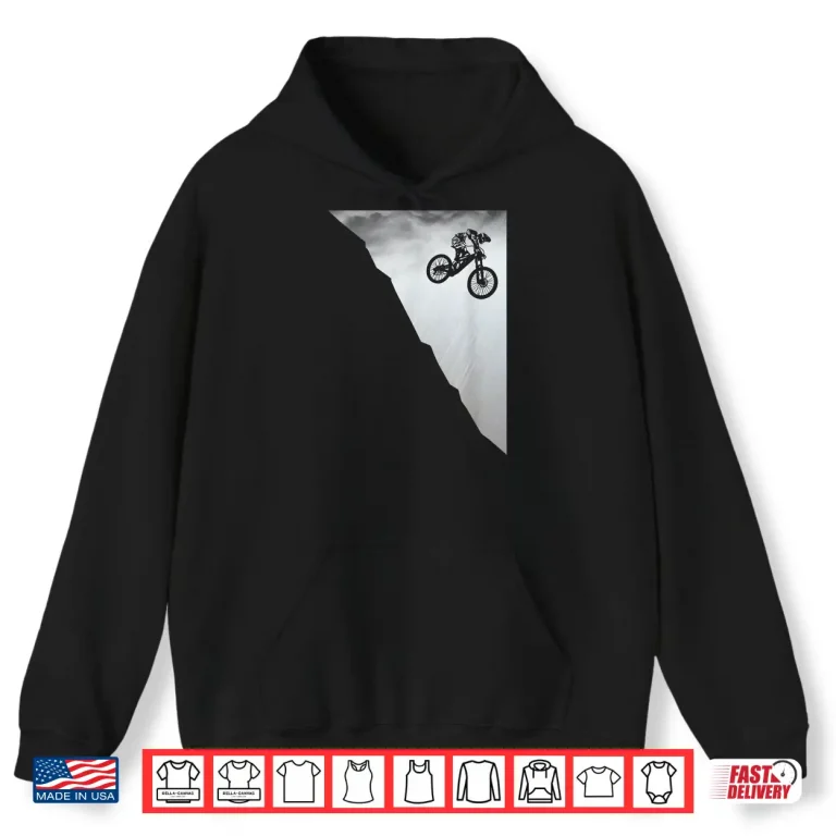 Hoodie Mountain Bike Downhill MTB Biking Vintage Biker Gift Men Shirt