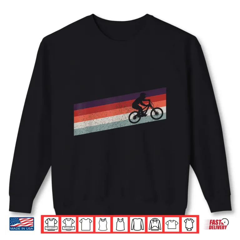Sweatshirt Mountain Bike Vintage MTB Bicycle Downhill Biking Biker Gift Shirt