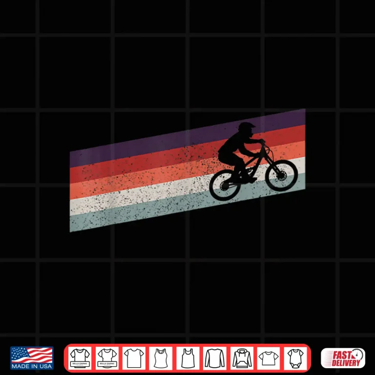 Design Mountain Bike Vintage MTB Bicycle Downhill Biking Biker Gift Shirt