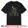 Skeleton Mountain Biking Mtb Halloween Costume Men Boys Shirt