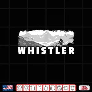 Design Whistler British Columbia Canada Mountain Biking MTB Cycling Shirt
