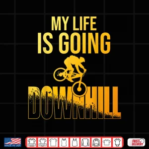 Design Cool Mountain Bike Art For Men Boys Downhill Mountain Biking Shirt