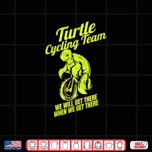 Design Funny Cycling Lover Cycle Design Bike Tour Bicycle Turtle Shirt