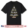 Mtb Bike Xmas Lighting Santa Mountain Biking Christmas Tree Shirt