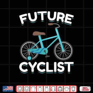 Design Kids Cyclists Bicycle Newborn Baby Cycling Future Cyclist Shirt