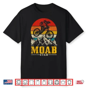 Moab Vintage Mountain Bike Utah Mtb Downhill Biking Biker Shirt