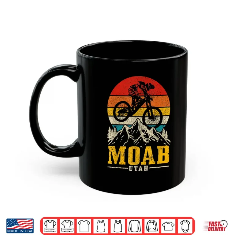 Mug Moab Vintage Mountain Bike Utah MTB Downhill Biking Biker Shirt