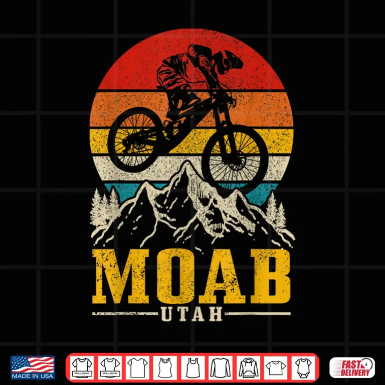 Design Moab Vintage Mountain Bike Utah MTB Downhill Biking Biker Shirt