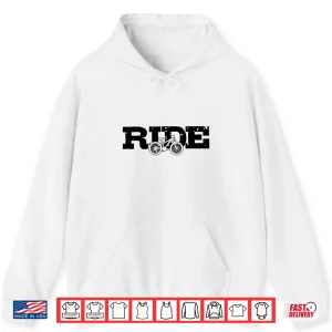 Hoodie Mountain Bike RIDE MTB Mountain Biking Cycling Biker Gift Shirt