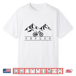 Mountain Bike Unplug Mtb Biking Downhill Mountain Biker Shirt