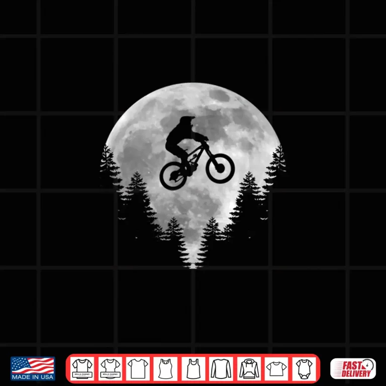 Design Mountain Bike Shirt MTB Moon Downhill Biking Shirt Gift Shirt