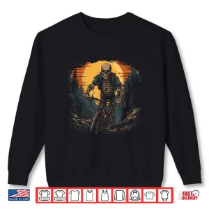 Sweatshirt Mountain Bike Skeleton Halloween Shirt