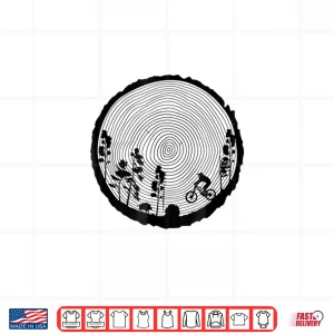 Design Mountain Bike Shirt MTB Wood Downhill Single Track Gift