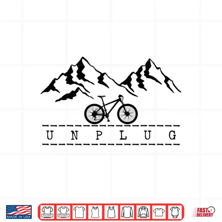 Design Mountain Bike Unplug MTB Biking Downhill Mountain Biker Shirt