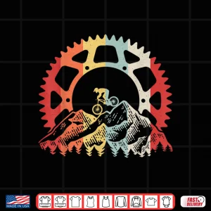 Design Mountain Biking Gear Retro Vintage Bicycle Bike Rider Gifts Shirt