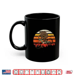 Mug Retro Mountain Biking MTB Funny Bigfoot Riding Bike Gift Shirt