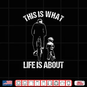 Design Bicycle BMX Bike Father And Son Kid Biking Mountain Bike Shirt