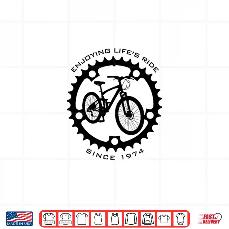 Design 50 Year Old Mountain Biker Biking 1974 50th Birthday Shirt