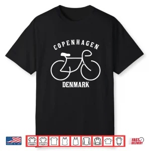 Biking Copenhagen Denmark Graphic Shirt